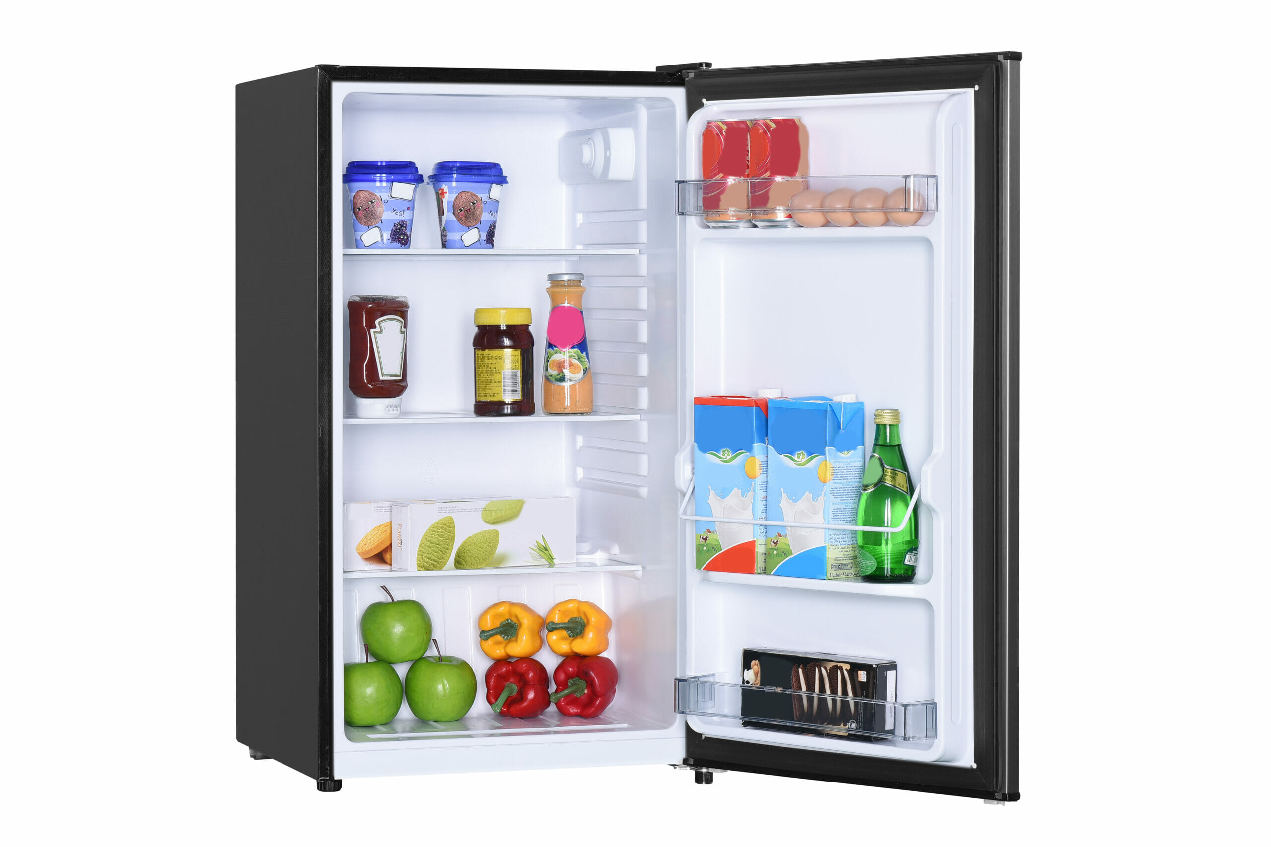Danby Fridge Freezer 3.2 Cubic Black with Stainless Steel - Image 2
