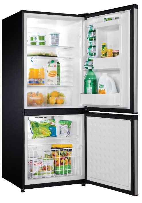 Danby Fridge Freezer 9.2Cubic Black with Stainless Steel - Image 3